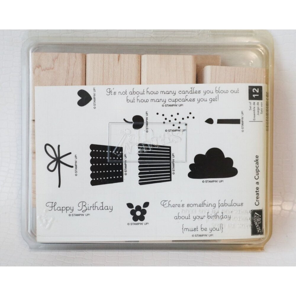 12 Vintage Rubber Stamps Punch Bunch Stampin Up Create A Cupcake